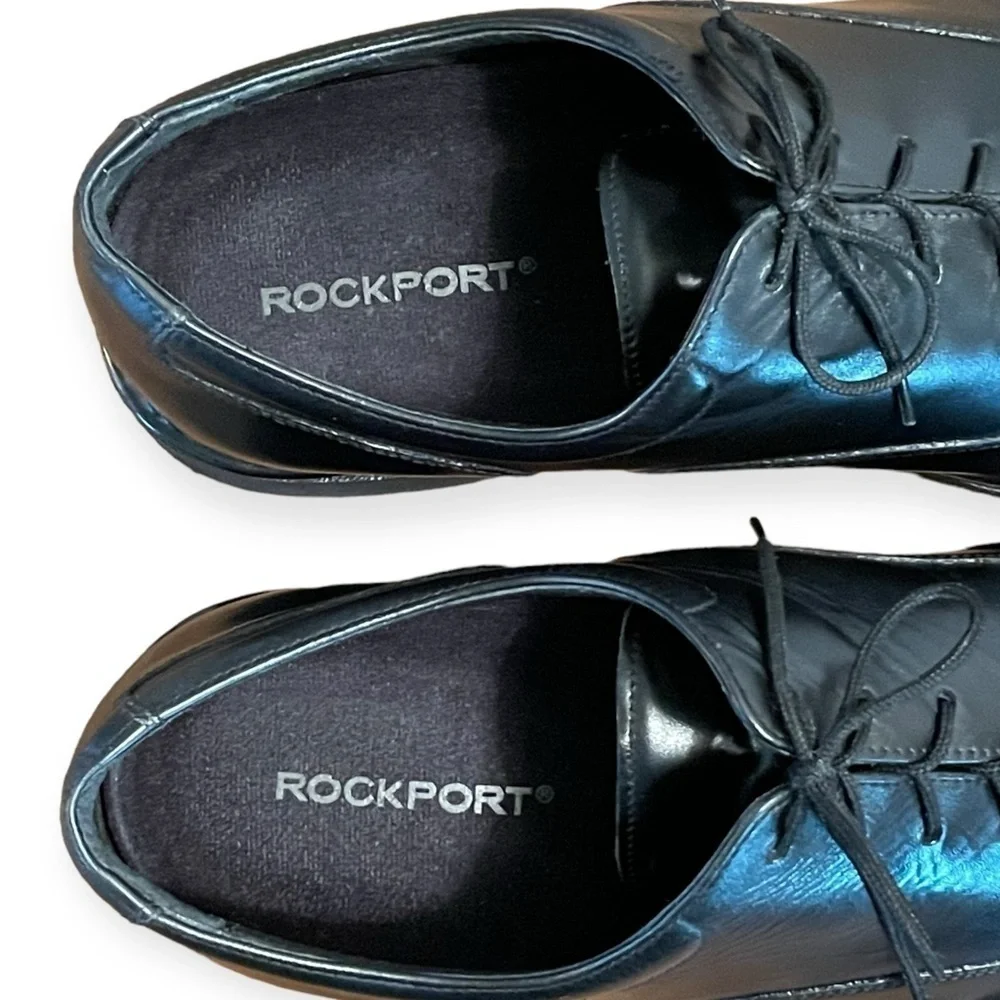 Rockport Mens 11 M Weaton Oxford Shoe Leather Laces Lightweight Comfort APM71431